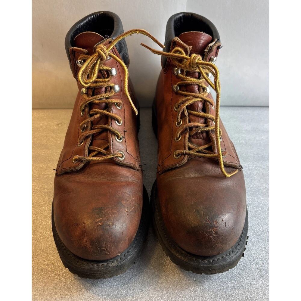 RED WING WORK BOOTS STEEL TOE MENS SZ 9 B OIL RESISTANT